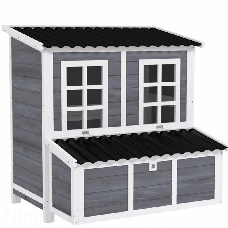 Poulailler en bois avec nichoir, niche 39 "pour 4 à 6 poules, lapins