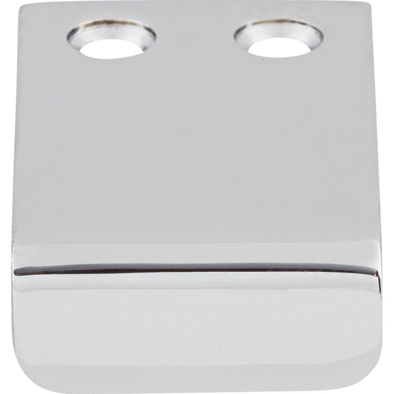 Tab Finger pull, Polished Chrome, 7/16" Center to Center