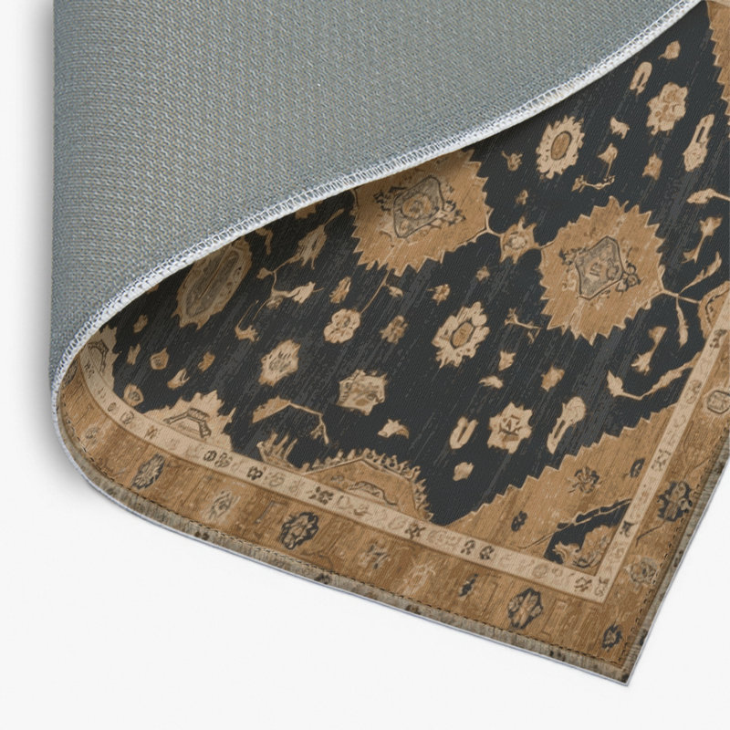Tapis intérieur et extérieur brun Overdyed, Rectangulaire 2 pi x 3 pi