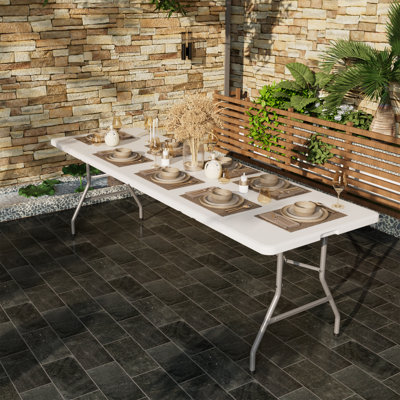 Fold-in-Half Banquet Table with Handle