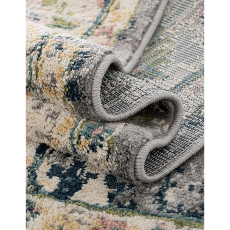 Tapis de couloir beige Ludovica, Octagon 4'1" x 4'1"