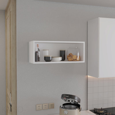 Armoire murale ouverte de 30 po de largeur x 12 po de hauteur, tablette murale, armoire de rangement, tablette cubique, bureau, salon, garage