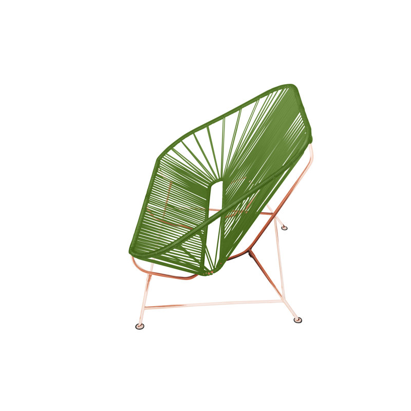 InLove Indoor/Outdoor Handmade Loveseat, Cactus/Copper
