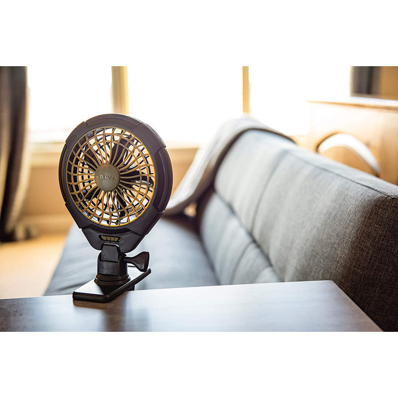 Clip Fan, Black, 10.63" H x 2.36" W x 10.41" D