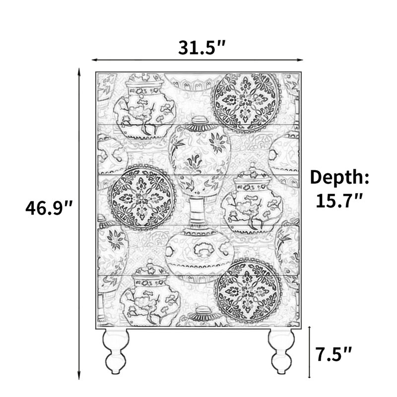 Armoire décorative rétro