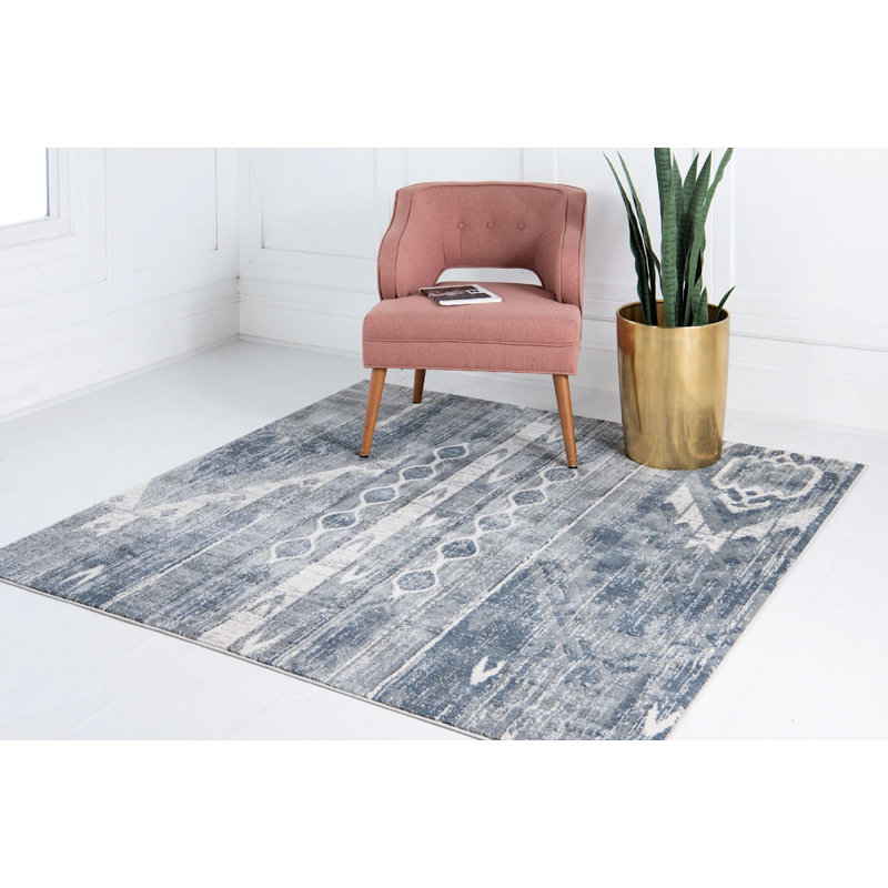 Wenden Ikat Indoor Rug, Square 8'
