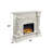 Vanaheim Fireplace, Antique White Finish