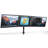 Mount-It Full Motion Triple Monitor Mount 3 Screen Desk Stand Fits 13 - 27 in. Computer Monitors