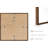 Brown Solid Wood Picture Frame with Mat-1962996534