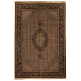 Hand Woven Silk and Wool Oriental Area Rug