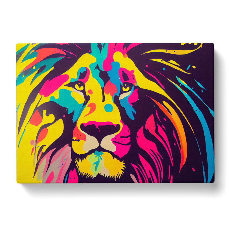 Lion Splash Vol.1 Abstract - Wrapped Canvas, 40cm H x 60cm W x 3cm D