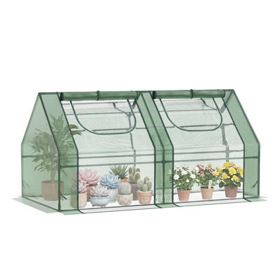 70.75" W x 35.5" D Mini Greenhouse