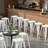 Upholstered Seat Stools with Metal Frame-10508795-10508743-5260182