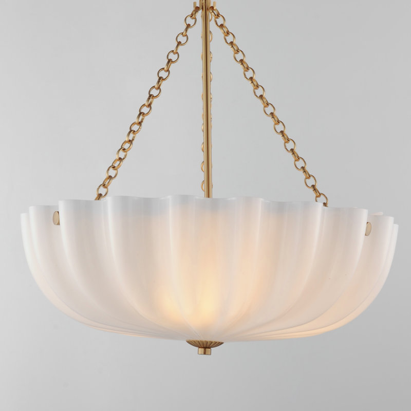 Fluted Cake Pan-Semi-Flush Mount, 19.5" H x 17.75" W x 17.5" D