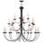 Analycia 24 - Light Dimmable Tiered Chandelier
