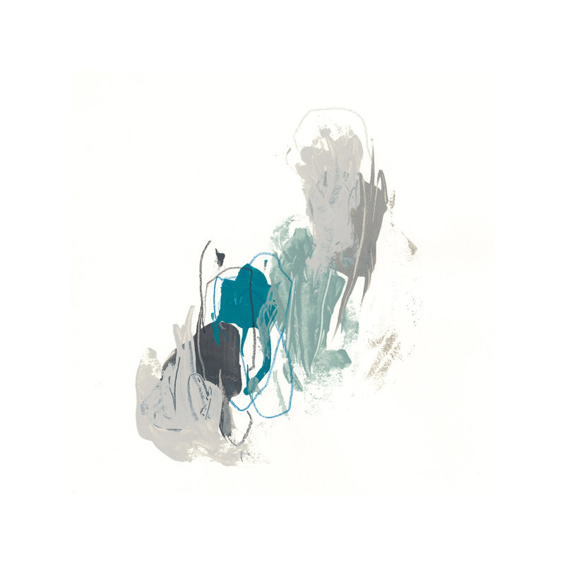 Teal Gesture II by June Erica Vess - No Frame Painting on Canvas, 93.98 cm H x 93.98 cm W x 1.91 cm D