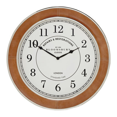 Check Wood Wall Clock