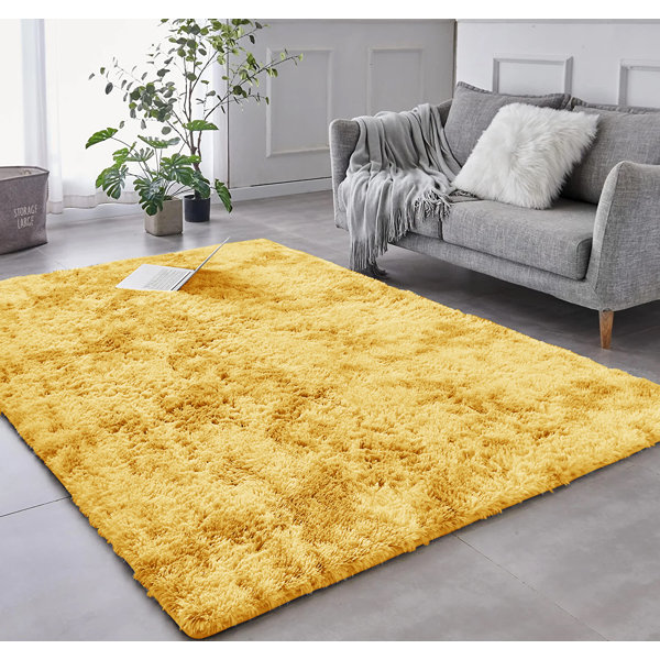 Symple Stuff Amileah Machine Woven Yellow Indoor/Outdoor Rug | Wayfair.ie