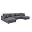 Canapé modulaire réversible de 144 po avec repose-pieds Andreco-1895156690