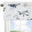 Airplane Green and Blue 54" Window Valance