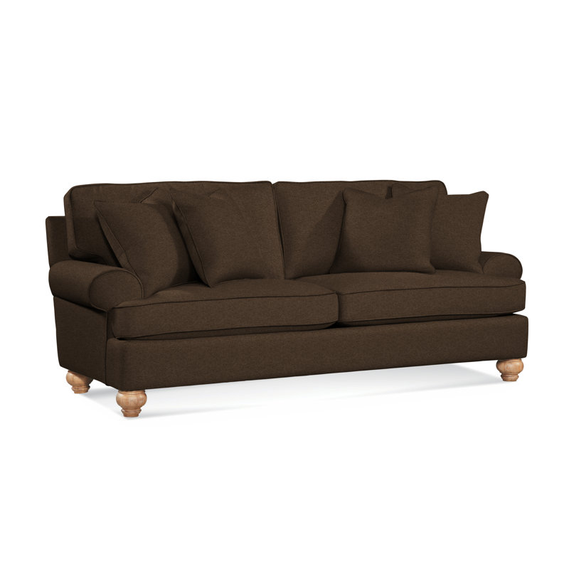 Artisan Landing Upholstered 86'' Sofa, Sandalwood, Elite Chocolate; 0321-72