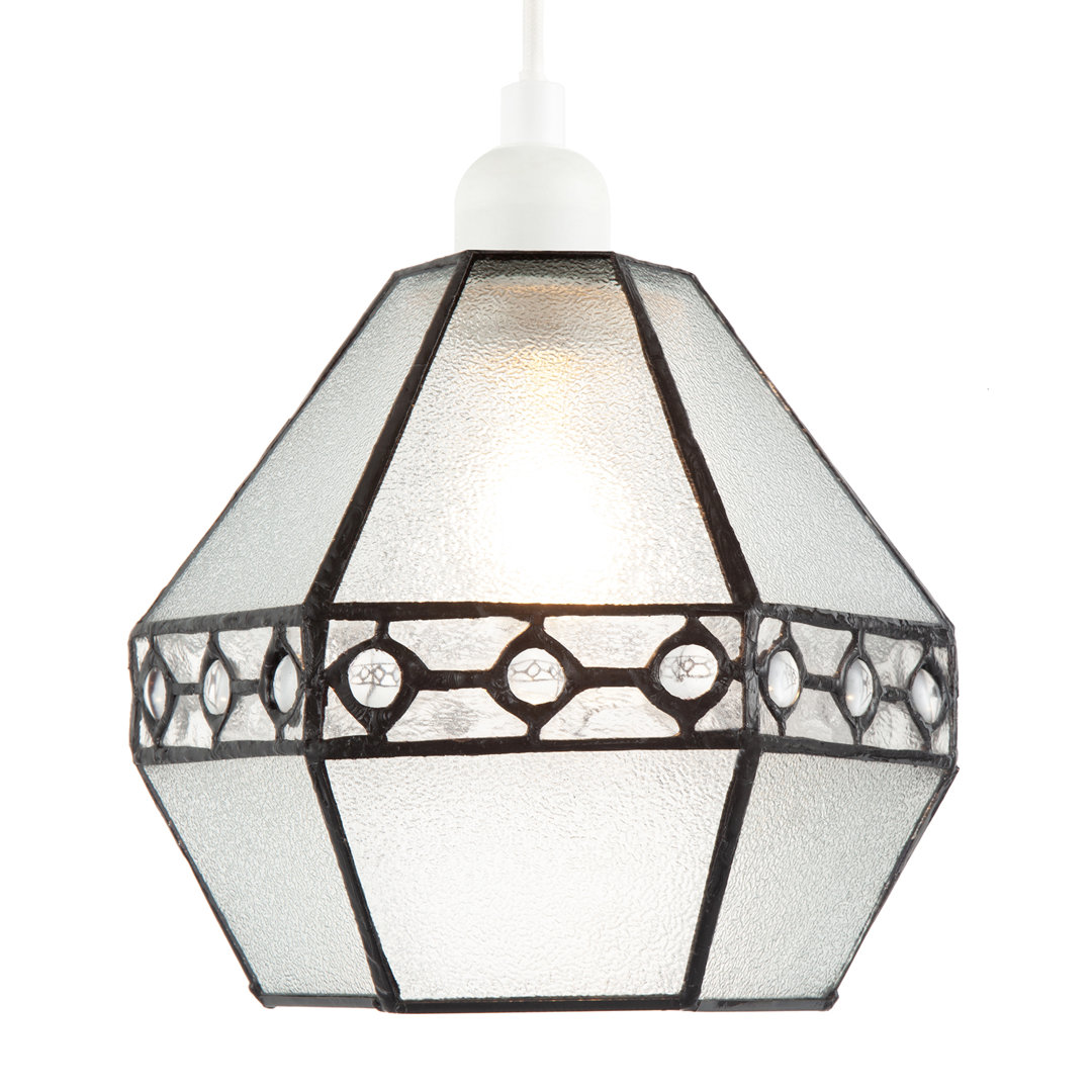 19cm H Glass Novelty Pendant Shade ( No Direct Attachment Method ) in Black