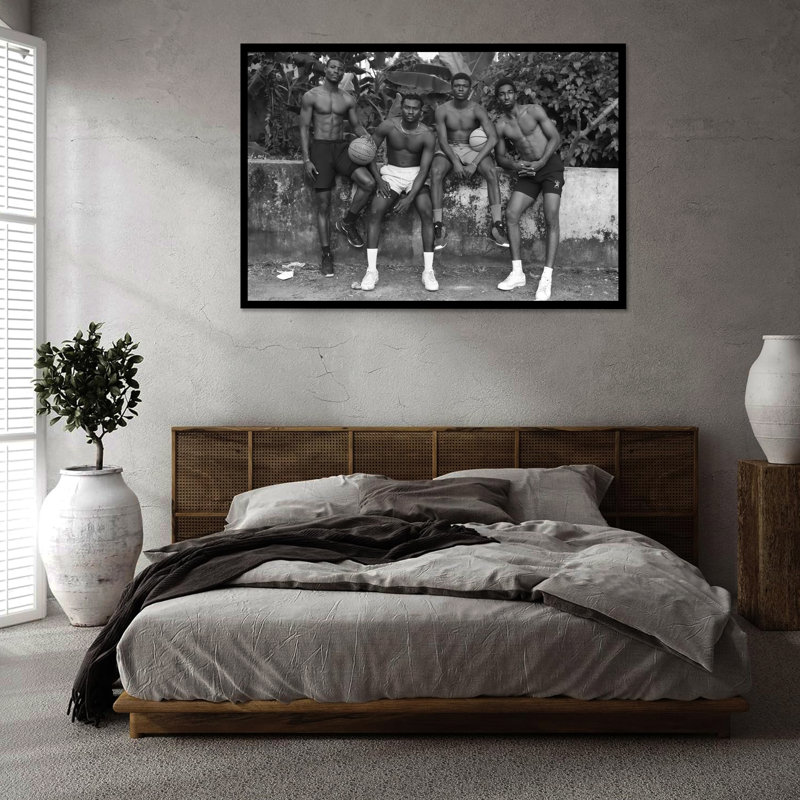 Good Black Art "Bounce I" par Stephane Gaboué | Art mural encadré à tirage limité | Impression de paysage pour le salon, la chambre à coucher et le bureau