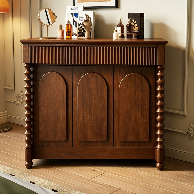 Medieval-style multi-functional storage cabinet