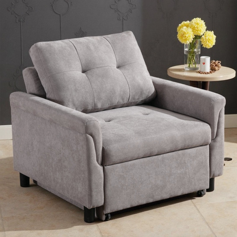 Fauteuil convertible capitonné l 35 po