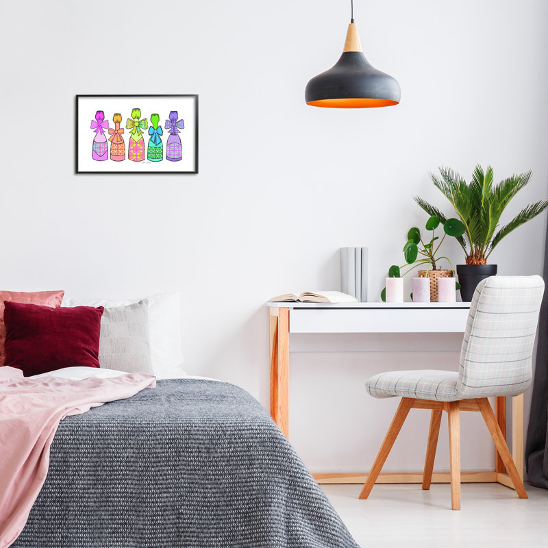 Giclée encadrée, design par Katie Conley, H 12 po x l 18 po, Giclée encadrée noir minuit