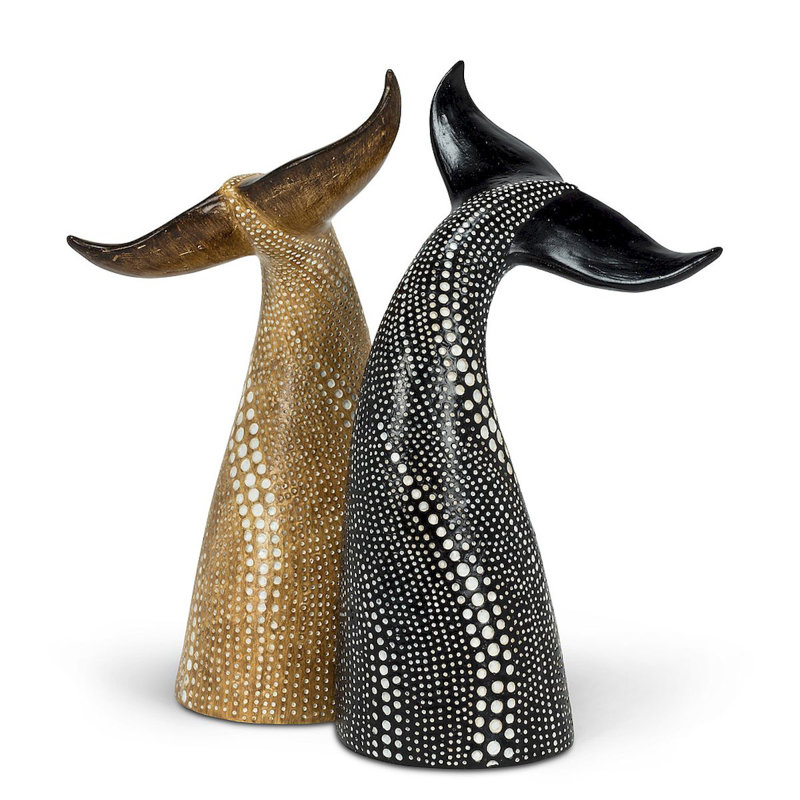 Figurine queue de baleine Stansberry, Noir / blanc