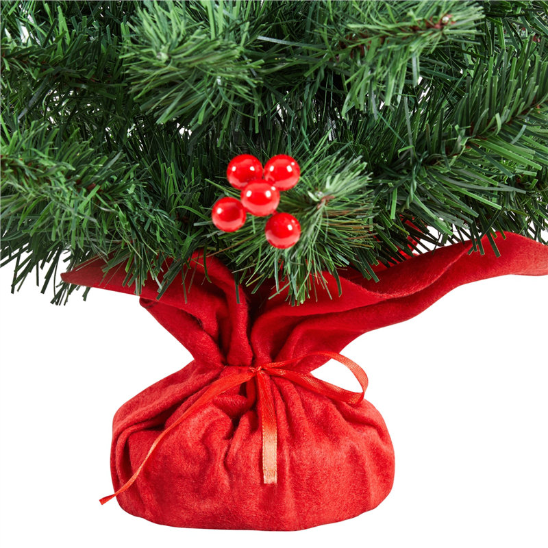 Lighted Artificial Fir Christmas Tree, 3' H