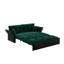 Canapé-lit convertible grand 3 en 1 avec design capitonné et 2 coussins moelleux, causeuse multifonctionnelle en velours pour la vie moderne-397311160