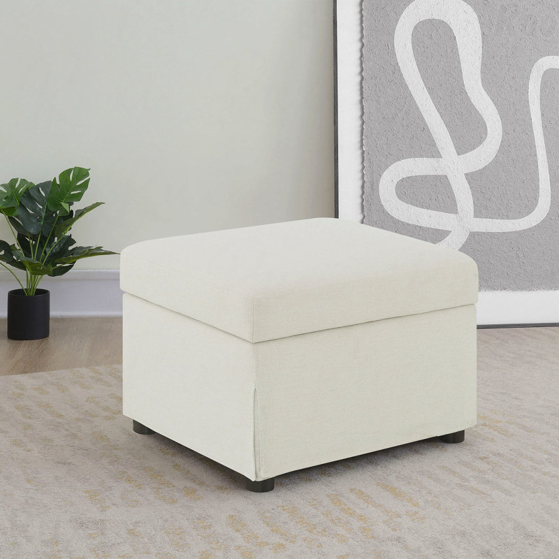 Repose-pieds avec rangement en tissu