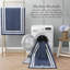 Debbie Machine Woven Synthetic Area Rug in Blue/White-610470358-626437693