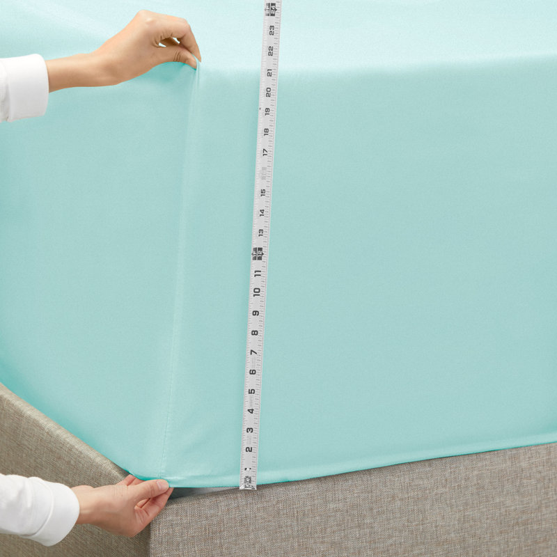 Ensemble de draps luxueux en microfibre, Simple TG, Bleu clair bébé
