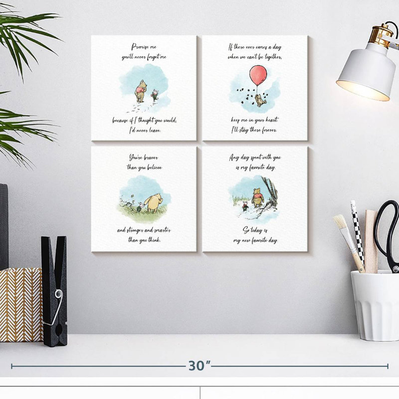 Ashelle Winnie l'ourson, citations inspirantes, H 18 po x l 18 po