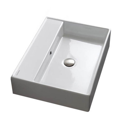 Lavabo de salle de bain mural 24 po avec trop-plein Teorema