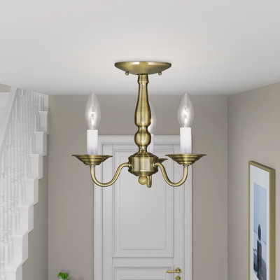 Benedetto 3 - Light Steel Dimmable Classic / Traditional Chandelier