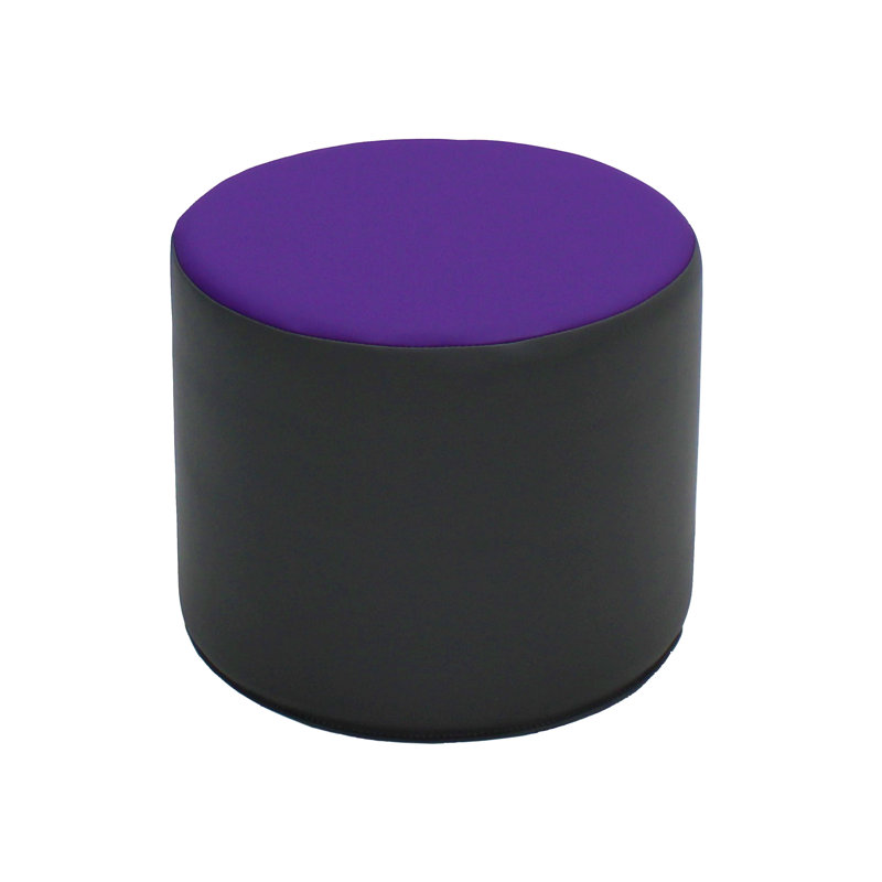 SoftScape 15" Round Multicolor Foam Ottomans Set