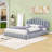 Queen Upholstered Bed Frame with Headboard-1004837744