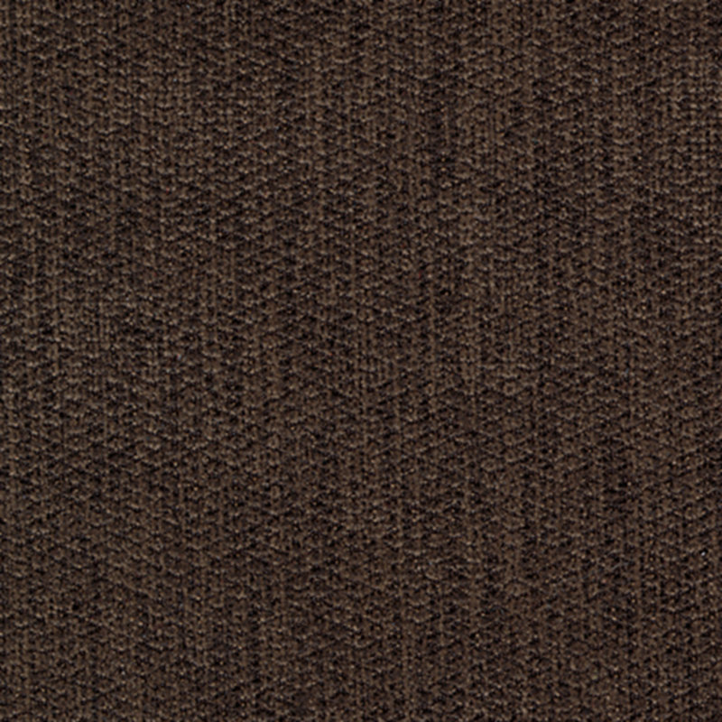 Upholstered Ottoman, Brown Polyester