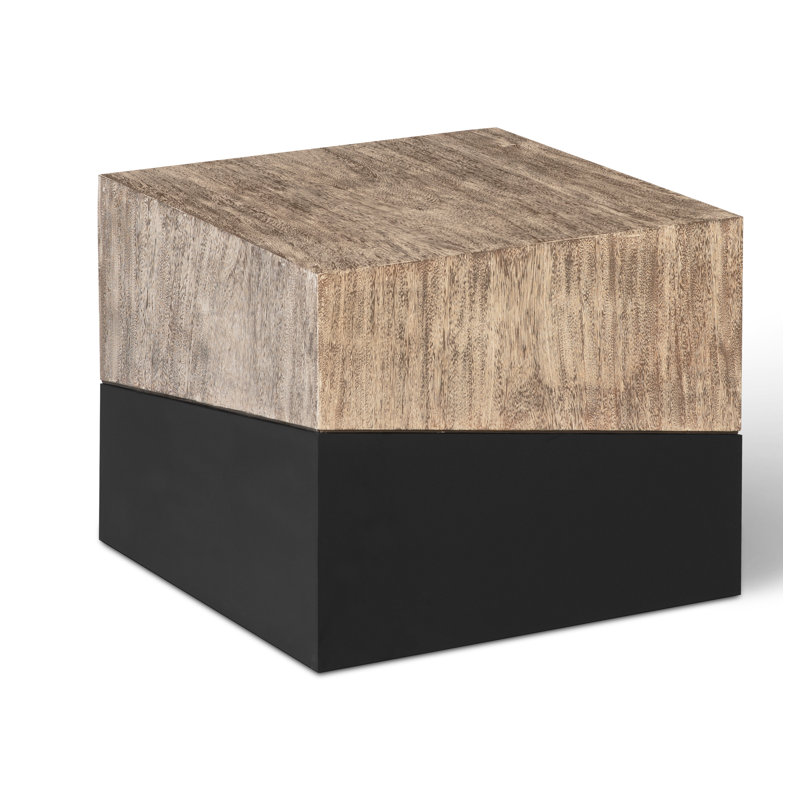 Geometry Block End Table