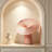 White Novelty Polyester; PP; Glass Table Vases-2047876809