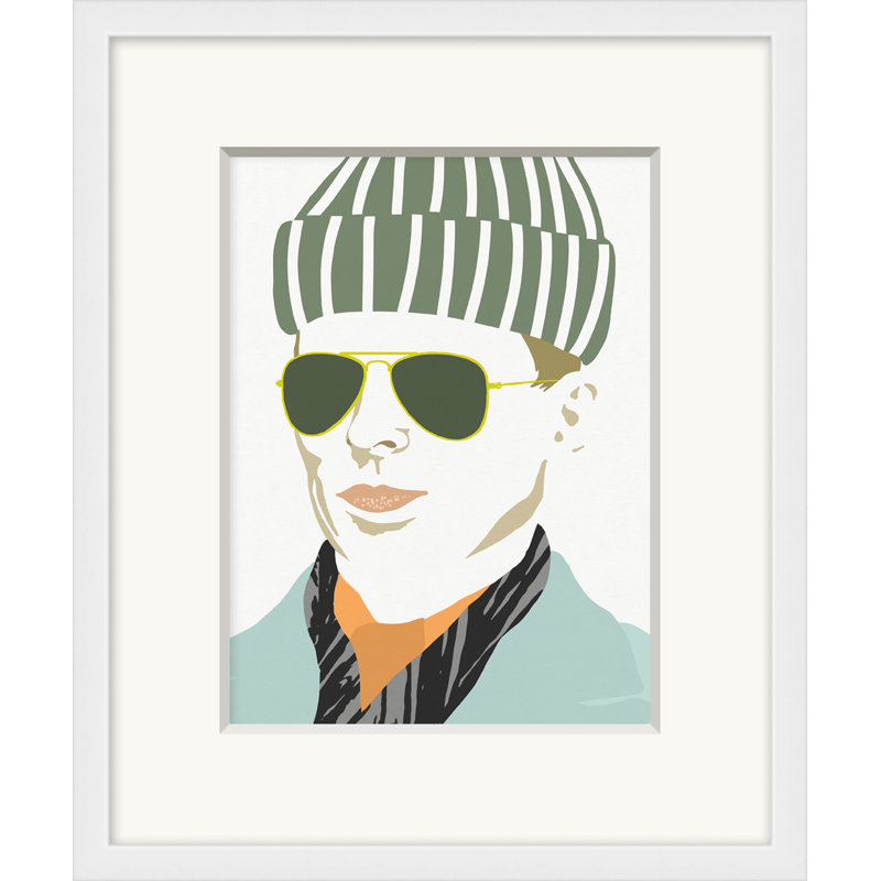Retro Portrait 3 Framed Print