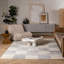 Tapis d'intérieur / à carreaux blanc / gris 4 pi x 6 pi (3 pi 9 po x 5 pi 6 po) Branch Prana-123143467