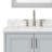 Stafford 85 " W Freestanding Standard Free Standing 2 Double Vanity Bathroom Vanity With Carrara Marble Top with Mirror-81716217