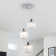 Stacyann 3 - Light Dimmable Round Crystal Chandelier with Crystal Lampshade, Dining Room Light Fixture Over Table with Adjustable Height