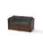 Treyshun 7 Piece Wicker Outdoor Modular Sectional Seating Group with Optional Fire Pit Table-676687682-728881970