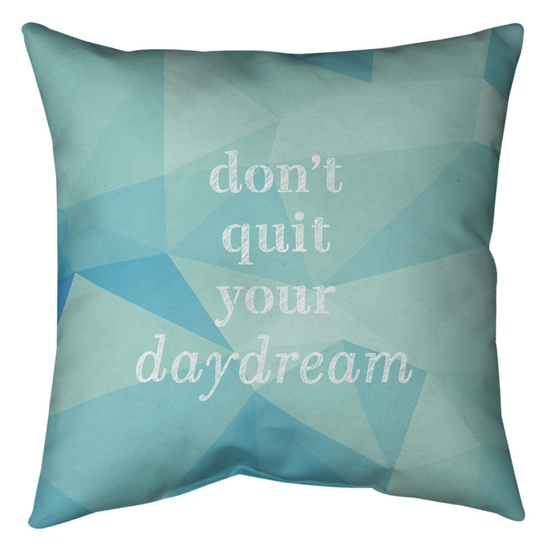 Coussin de sol, 40 po x 40 po, Bleu / aqua